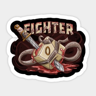 Fighter Funny Dungeons And Dragons DND D20 Lover Sticker